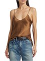 Nili Lotan Шелковая камисоль Isabella с вырезом и регулируемыми бретелями, 100% шелк, сделано в США 10041072