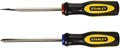 Stanley Набор из 2 крестовых отверток: 100 мм и 2 мм из закаленной легированной стали, с противоскользящими ручками 11106520