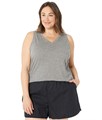 Модная маечка Madewell Plus Whisper из 100% хлопка с V-образным вырезом и прямым подолом, размер 1X 11038814