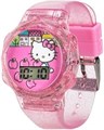 Accutime Часы с LED-дисплеем в пастельно-розовом цвете с блестками и изображением Hello Kitty 11079907