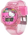 Accutime Часы с LED-дисплеем в пастельно-розовом цвете с блестками и изображением Hello Kitty 11079907