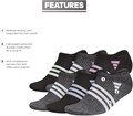 Женские носки adidas Superlite No Show (упаковка 6 пар) с легким профилем ниже щиколотки 11041410
