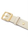 Rag &amp, Bone Ремень Boyfriend из гладкой кожи с классической золотистой пряжкой, доступен в нескольких размерах 10042541