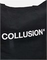 Collusion Универсальная большая черная сумка-тоут с логотипом и двумя плотными холщовыми ручками 11040781