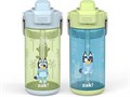 Детские бутылки для воды (2 шт) Zak Designs Bluey, 450 мл, из прочного пластика, не протекают, с силиконовым носиком, крышкой и ручкой для переноски 11061064