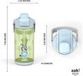 Детские бутылки для воды (2 шт) Zak Designs Bluey, 450 мл, из прочного пластика, не протекают, с силиконовым носиком, крышкой и ручкой для переноски 11061064