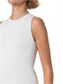 Безрукавка из ребристой вязки Akris Punto с круглым вырезом и задней молнией, 75% вискоза, 25% полиэстер 11018656