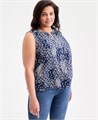 Топ большого размера без рукавов с принтом в стиле пэчворк от Style &amp, Co, 100% хлопок 11072292