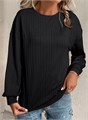 Лонгсливы SHEWIN для женщин: текстурированные туники на осень 2024, легкие и стильные, из 97% полиэстера и 3% спандекса 10020572