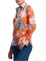 Рубашка с тропическим принтом и сочетающимся воротником Присцилла от Robert Graham, 97% хлопок 11008596