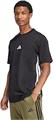 Мужская футболка adidas Essentials из хлопка с классическим дизайном и тремя полосками на рукавах 11078907