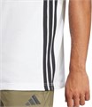 Мужская футболка adidas Essentials из хлопка с классическим дизайном и тремя полосками на рукавах 11078907