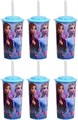 ZAK Designs Набор из 6 мультяшных стаканов для напитков объемом 16 унций с крышками и трубочками для детей 11102366
