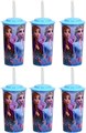 ZAK Designs Набор из 6 мультяшных стаканов для напитков объемом 16 унций с крышками и трубочками для детей 11102366