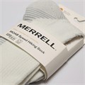 Лёгкие унисекс носки Merrell для активного отдыха из смеси Coolmax и шерсти с зоновой амортизацией 11055840