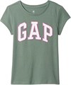 Gap Футболка для девочек с короткими рукавами, 100% хлопок, удобная посадка, стильный принт 11092735