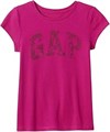 Gap Футболка для девочек с короткими рукавами, 100% хлопок, удобная посадка, стильный принт 11092735