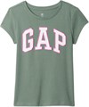 Gap Футболка для девочек с короткими рукавами, 100% хлопок, удобная посадка, стильный принт 11092735