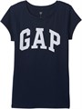 Gap Футболка для девочек с короткими рукавами, 100% хлопок, удобная посадка, стильный принт 11092735