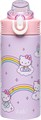 ZAK Designs Детская бутылка для воды 414 мл из нержавеющей стали с соломинкой и крышкой от протечек, для школы и путешествий 11051113