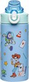 ZAK Designs Детская бутылка для воды 414 мл из нержавеющей стали с соломинкой и крышкой от протечек, для школы и путешествий 11051113