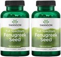 Swanson Семена пажитника 610 мг с полноспектральной формулой, 90 капсул в 2 упаковках, растительная добавка 11087288