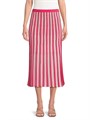 Юбка-миди Aria A-line от Ming Wang с вертикальными полосками и эластичным поясом, 52% вискоза, 48% полиэстер 11009736