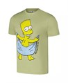Мужская зелёная футболка The Simpsons Fresh с классическим кроем и графическим рисунком от бренда Freeze Max 11026557