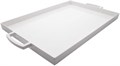 ZAK Designs Легкий белый меламиновый прямоугольный сервировочный поднос с удобными ручками для использования в помещении и на улице 11094418