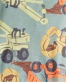 Carter',s Детская пижама с принтом строительных машин, 100% хлопок, комплект из 4 предметов, с короткими рукавами, синий/темно-синий/белый 11038550