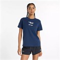 New Balance Футболка из 100% хлопка с графическим принтом для повседневной носки 11040428