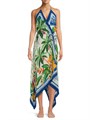 Макси-платье Farm Rio с тропическим принтом и асимметричным подолом, регулируемое по талии 11027396