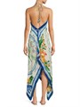Макси-платье Farm Rio с тропическим принтом и асимметричным подолом, регулируемое по талии 11027396
