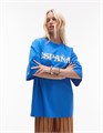 Футболка Topshop оверсайз с графическим принтом ',Espana', и круглым вырезом 11040851