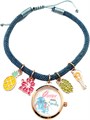Accutime Детские часы с шармами Лило и Стич, кварцевый механизм, 25 мм, браслет 24 см, 4 подвески 11091686