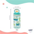 ZAK Designs Комплект из 2 водных бутылок Zak с насадной крышкой и ручкой для переноса, герметичный пластиковый дизайн, объем 500 мл 11049246