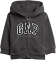 Gap Мальчиковая флисовая толстовка с капюшоном, 0-3 месяца, 77% хлопок, 23% полиэстер, стильный детский дизайн 10022759