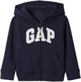 Gap Мальчиковая флисовая толстовка с капюшоном, 0-3 месяца, 77% хлопок, 23% полиэстер, стильный детский дизайн 10022759