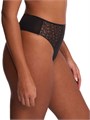 Трусики-танга Harmony из мягкого джерси с геометрическим кружевом и высокой талией, Natori 11015979