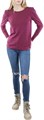 Пуловер из хлопка и кашемира для женщин размера плюс Anne Klein, фиолетовый, с длинным рукавом, классическим вырезом 11071348