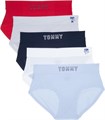Женские стильные и элегантные хипстеры Tommy Hilfiger, 5 шт., из 76% нейлона и 24% эластана 11087589