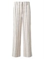 Хлопковые брюки Chiara с полосками от Akris Punto, высокой посадки, прямого кроя, с четырьмя карманами 11018646
