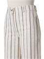 Хлопковые брюки Chiara с полосками от Akris Punto, высокой посадки, прямого кроя, с четырьмя карманами 11018646