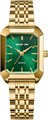 Golden Hour Женские кварцевые часы с прямоугольным циферблатом, золотым корпусом из нержавеющей стали и браслетом с пятью звеньями 11054646