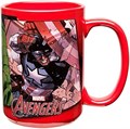 ZAK Designs Большая керамическая кружка Avengers красного цвета, безопасная для посудомоечной машины и микроволновой печи, 100% без BPA 11103038