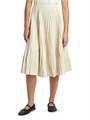 Proenza Schouler White Label Юбка миди Rosalyn из искусственной плиссированной кожи с поясом и боковой молнией 11021914