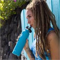 Hydro Flask Черная вакуумная бутылка для воды из нержавеющей стали с гибкой соломинкой, 621 мл 11060655