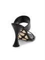 Кожаные сандалии Moschino Duck 100MM с открытым носом и итальянским качеством 11028397