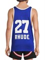 Молодёжное баскетбольное джерси Rhude Como с логотипом Lago di Como, 63% хлопок, 37% вискоза 11025443