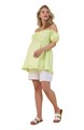 Motherhood Maternity Топ в стиле бэбидол с открытыми плечами и короткими рукавами из мягкой ткани для беременных 10046091